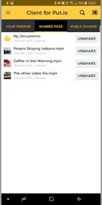 Client for Put.io android App screenshot 15